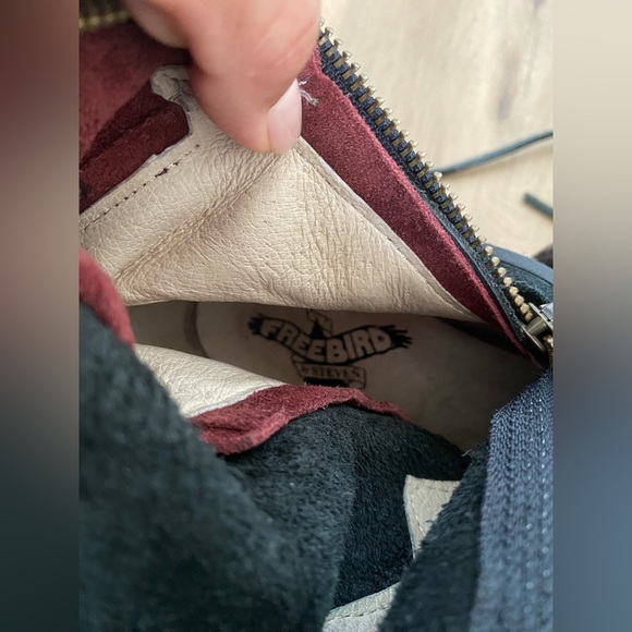 Freebird Black Coal Red Leather lace Up Women's Boots - Picture 7 of 10